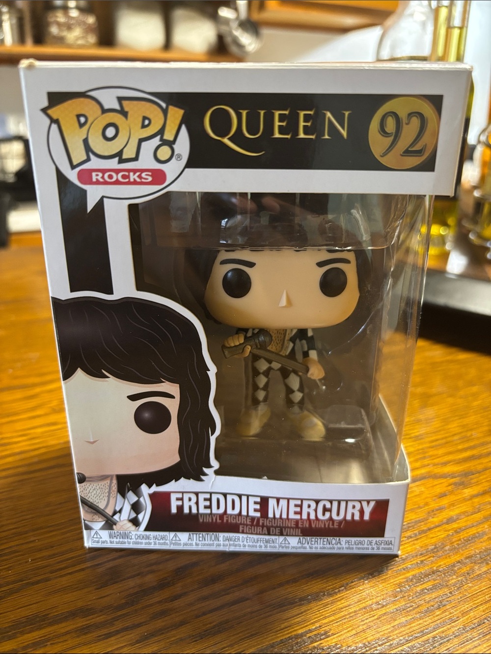 Funko Freddie Mercury Pop! Rocks Figure - Black, Gold, Cream